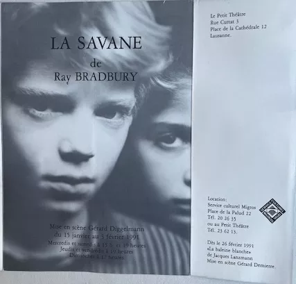 La Savane de Ray Bradbury - Ecole Diggelmann - Le petit theatre Lausanne